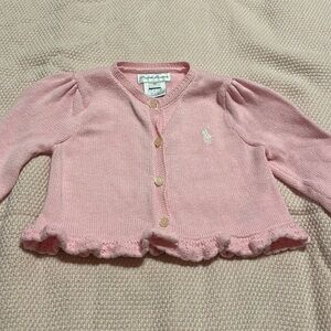 Ralph Lauren 9 Months Pink Sweater EUC